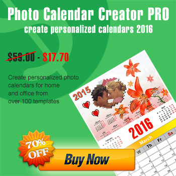 Photo Calendar Creator PRO discount 75% OFF