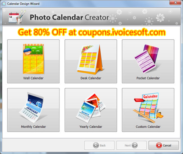 Photo Calendar Creator PRO Screenshot