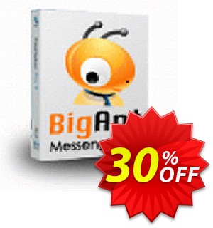 BigAnt IM 300U per user license fee Coupon, discount up to 20 user license. Promotion: