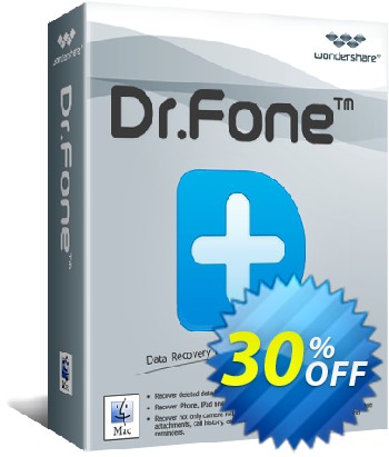 Dr.Fone - iOS System Recovery (Mac) Coupon discount 30% Wondershare Software (8799). Promotion: 30% Wondershare Software (8799)