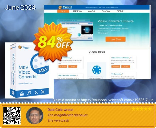 tipard mkv video converter coupon code 50 off