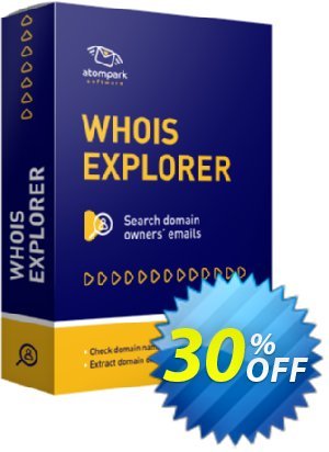 Atomic Whois Explorer discount coupon SPRING30 - impressive deals code of Atomic Whois Explorer 2022