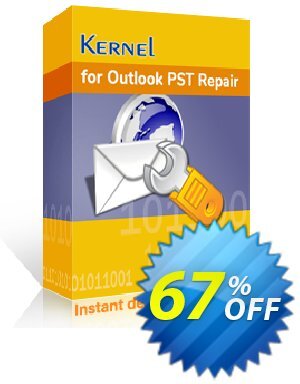 Get Kernel for Outlook PST Repair 67% OFF coupon code