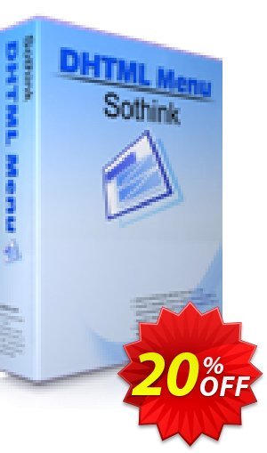 Sothink DHTML Menu Coupon, discount Sothink DHTML Menu excellent offer code 2022. Promotion: excellent offer code of Sothink DHTML Menu 2022
