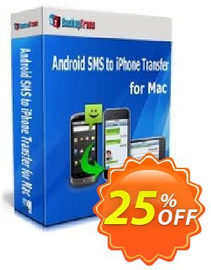Backuptrans Android iPhone SMS Transfer + for Mac (Business Edition) Coupon, discount Holiday Deals. Promotion: awful discounts code of Backuptrans Android iPhone SMS Transfer + for Mac (Business Edition) 2023