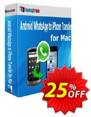 Backuptrans Android WhatsApp to iPhone Transfer for Mac (Personal Edition) Coupon discount for Talk-Like a Pirate Day Discount