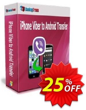 Backuptrans iPhone Viber to Android Transfer产品销售 Backuptrans iPhone Viber to Android Transfer (Personal Edition) fearsome deals code 2024