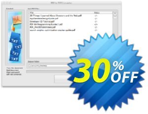 PDF to TXT Converter for Mac Coupon, discount PDF to TXT Converter for Mac super promotions code 2023. Promotion: super promotions code of PDF to TXT Converter for Mac 2023