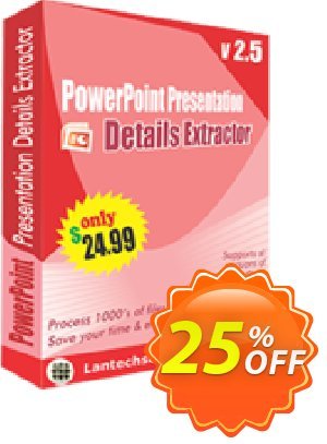 LantechSoft PowerPoint Presentation Details Extractor Coupon, discount Christmas Offer. Promotion: wonderful discount code of PowerPoint Presentation Details Extractor 2023