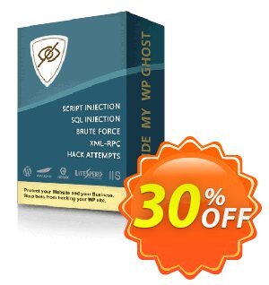 Hide My WP Ghost - 1 Website 優惠券，折扣碼 30% Discount - 1 Website，促銷代碼: stirring deals code of Hide My WP Ghost - 1 Website 2024