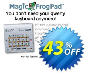 Magic FrogPad offering sales Linked In. Promotion: best deals code of Magic FrogPad 2024