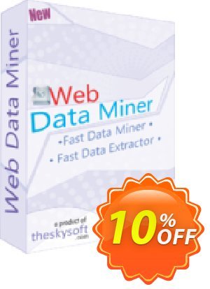 TheSkySoft Web Data Miner Coupon, discount 10%Discount. Promotion: excellent promotions code of Web Data Miner 2022