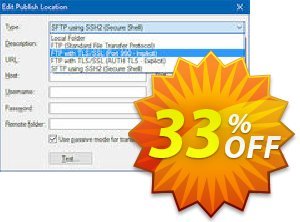 Secure FTP Extension for WYSIWYG Web Builder Coupon, discount Summer Sale. Promotion: wondrous deals code of Secure FTP Extension for WYSIWYG Web Builder 2023
