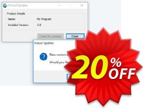 Actual Updater Coupon discount Actual Updater staggering deals code 2024