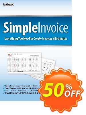 SimpleInvoice 프로모션 코드 40% OFF SimpleInvoice, verified 프로모션: Amazing promo code of SimpleInvoice, tested & approved