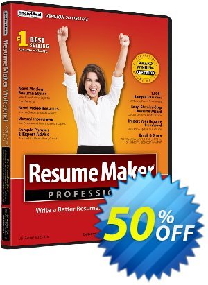 ResumeMaker Coupon, discount 30% OFF ResumeMaker, verified. Promotion: Amazing promo code of ResumeMaker, tested & approved