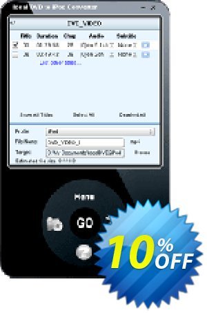 Ideal iPod Converter (license key) Coupon, discount Ideal iPod Converter (license key) staggering offer code 2022. Promotion: staggering offer code of Ideal iPod Converter (license key) 2022
