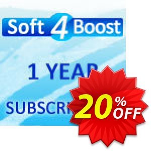 Soft4Boost 1 Year Subscription Coupon, discount Soft4Boost 1 Year Subscription formidable promo code 2022. Promotion: formidable promo code of Soft4Boost 1 Year Subscription 2022