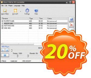 Pistonsoft MIDI Converter Coupon discount MIDI Converter by Pistonsoft (Personal License) formidable sales code 2022