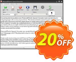 Pistonsoft Text to Speech Converter Coupon, discount Pistonsoft Text to Speech Converter (Personal License) impressive discount code 2022. Promotion: impressive discount code of Pistonsoft Text to Speech Converter (Personal License) 2022