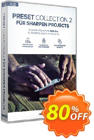Franzis SHARPEN Preset Collection #2 Coupon, discount 15% OFF Franzis SHARPEN Preset Collection #2, verified. Promotion: Awful sales code of Franzis SHARPEN Preset Collection #2, tested & approved