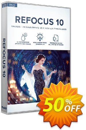 Refocus 10 offering sales 50% OFF Refocus 10, verified. Promotion: Awful sales code of Refocus 10, tested & approved