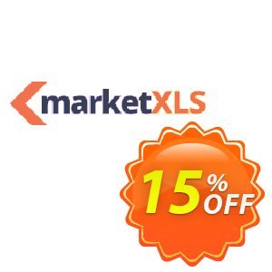 MarketXLS Pro Annual Billing Coupon discount 15% OFF MarketXLS Pro Annual Billing, verified