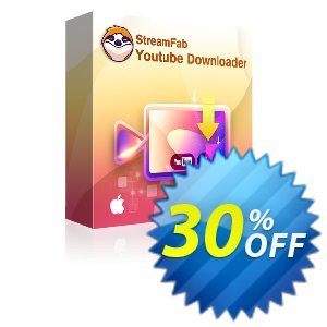 StreamFab Youtube Downloader for MAC (1 Year) discount coupon 30% OFF StreamFab Youtube Downloader for MAC (1 Year), verified - Special sales code of StreamFab Youtube Downloader for MAC (1 Year), tested & approved