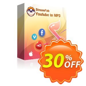 StreamFab YouTube to MP3 for MAC (Lifetime) discount coupon 30% OFF StreamFab YouTube to MP3 for MAC (Lifetime), verified - Special sales code of StreamFab YouTube to MP3 for MAC (Lifetime), tested & approved
