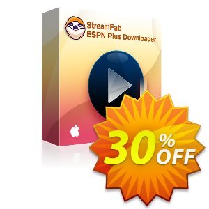StreamFab ESPN Plus Downloader for MAC (1 Month) discount coupon 30% OFF StreamFab ESPN Plus Downloader for MAC (1 Month), verified - Special sales code of StreamFab ESPN Plus Downloader for MAC (1 Month), tested & approved