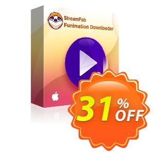 StreamFab Funimation Downloader PRO for MAC Lifetime discount coupon 31% OFF StreamFab Funimation Downloader PRO for MAC Lifetime, verified - Special sales code of StreamFab Funimation Downloader PRO for MAC Lifetime, tested & approved