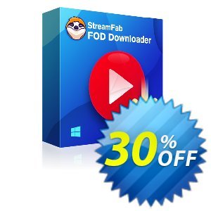 StreamFab FOD Downloader for MAC (1 Month) discount coupon 30% OFF StreamFab FOD Downloader for MAC (1 Month), verified - Special sales code of StreamFab FOD Downloader for MAC (1 Month), tested & approved