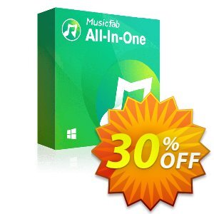 MusicFab All-In-One 優惠券，折扣碼 30% OFF MusicFab All-In-One, verified，促銷代碼: Special sales code of MusicFab All-In-One, tested & approved