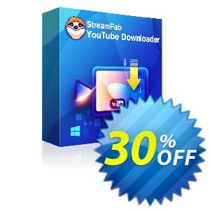 StreamFab Youtube Downloader (1 Year) Coupon, discount 30% OFF StreamFab Youtube Downloader (1 Year), verified. Promotion: Special sales code of StreamFab Youtube Downloader (1 Year), tested & approved