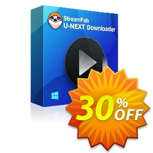 StreamFab U-NEXT Downloader 프로모션 코드 30% OFF StreamFab U-NEXT Downloader, verified 프로모션: Special sales code of StreamFab U-NEXT Downloader, tested & approved