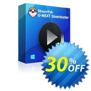 StreamFab U-NEXT Downloader Lifetime Coupon discount 30% OFF StreamFab U-NEXT Downloader Lifetime, verified