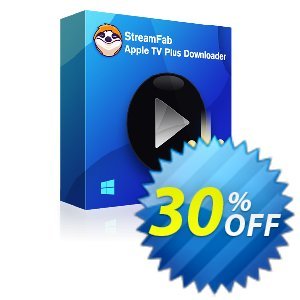 StreamFab Apple TV Plus Downloader (1 Month) Coupon, discount 30% OFF StreamFab Apple TV Plus Downloader (1 Month), verified. Promotion: Special sales code of StreamFab Apple TV Plus Downloader (1 Month), tested & approved