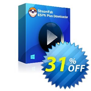 StreamFab ESPN Plus Downloader割引コード・31% OFF StreamFab ESPN Plus Downloader, verified キャンペーン:Special sales code of StreamFab ESPN Plus Downloader, tested & approved