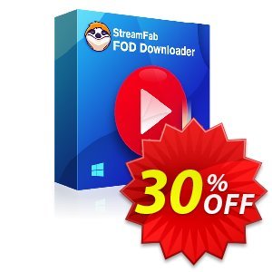 StreamFab FOD Downloader (1 Month) Coupon, discount 30% OFF StreamFab FOD Downloader (1 Month), verified. Promotion: Special sales code of StreamFab FOD Downloader (1 Month), tested & approved