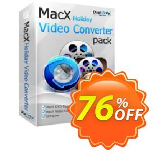 MacX Holiday Video Converter Pack discount $32.95 Holiday Pack for Affiliate Halloween Promo. staggering sales code of MacX Holiday Video Converter Pack 2020