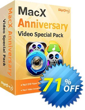 MacX Anniversary Special Pack discount 71% OFF MacX Anniversary Special Pack, verified. Exclusive promo code of MacX Anniversary Special Pack, tested & approved