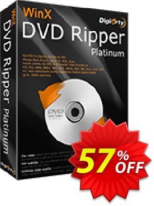 WinX DVD Ripper Platinum Lifetime (Gift: DVD copy Pro) 優惠券，折扣碼 57% OFF WinX DVD Ripper Platinum Lifetime (Gift: DVD copy Pro), verified，促銷代碼: Exclusive promo code of WinX DVD Ripper Platinum Lifetime (Gift: DVD copy Pro), tested & approved