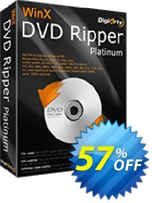 WinX DVD Ripper Platinum Lifetime (Gift: DVD copy Pro)优惠码 57% OFF WinX DVD Ripper Platinum Lifetime (Gift: DVD copy Pro), verified