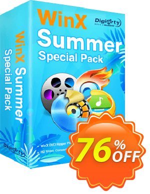 WinX Summer Special Pack 優惠券，折扣碼 75% OFF WinX Anniversary Special Pack, verified，促銷代碼: Exclusive promo code of WinX Anniversary Special Pack, tested & approved