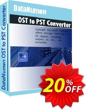 DataNumen OST to PST Converter Coupon discount 20% OFF DataNumen File Splitter, verified