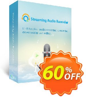 Streaming Audio Recorder Personal License Coupon, discount Streaming Audio Recorder Personal License Super promo code 2023. Promotion: Super promo code of Streaming Audio Recorder Personal License 2023