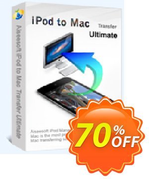 Aiseesoft iPod to Mac Transfer Ultimate 優惠券，折扣碼 40% Aiseesoft，促銷代碼: 