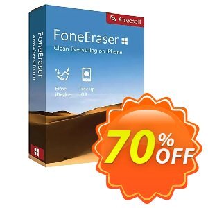 Aiseesoft FoneEraser 프로모션 코드 70% OFF Aiseesoft FoneEraser, verified 프로모션: Fearsome deals code of Aiseesoft FoneEraser, tested & approved