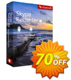 Aiseesoft Skype Recorder Coupon, discount 40% Aiseesoft. Promotion: 