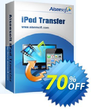 Aiseesoft iPod Transfer discount coupon 40% Aiseesoft - 40% Off for All Products of Aiseesoft